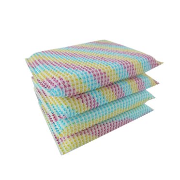4 Pcs Chiffon de Nettoyage Éponge Tampon à Récurer Récurant pour Casseroles Brosse à Vaisselle pour Cuisine Salle de Bain