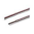 thumbnail image 4 of INSPIRE CHIC Unisex Round Rope Dual Colored Striped 1/5 Thick Boot Shoelace 150cm / 59.05" White Wine Red, 4 of 4