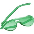 thumbnail image 4 of ORUYROP Heart Shape Sunglasses Rimless Transparent Heart Glasses Colorful Party Favors, 4 of 7