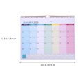 thumbnail image 4 of MasteelfCA Delicate Planner English Calendar Creative Agenda Calendar for Home Office, 4 of 7