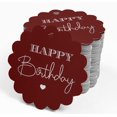 thumbnail image 4 of Inkdotpot 100 Pack Happy Birthday Favor Paper Tags Craft Real Silver Foil Hang Tags, 4 of 6