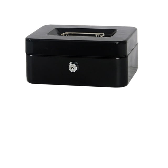 Practical Mini Petty Cash Money Box Stainless Steel Security Lock Lockable Safe Small Fit For House Decoration 3 Size L/XL/XXL ,Built to Last