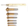 thumbnail image 1 of Perforateur, 6pcs Chanfrein Perceuse Foret Centre Chanfrein Foret Biseauter Atteindre Plus, 1 of 12