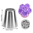 thumbnail image 3 of Hearth & Gear Piping Nozzles Flower Frosting Nozzle Piping Tips Flower Piping Tips For Large Frosting Piping Kit Icing Bags And Tips Set Bags And Tips Cupcake Decorating Kit Cookie Baking Tool Happy, 3 of 3