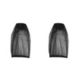 thumbnail image 4 of Thinsony Nylon Insect Net Cap Flat-top Solid Color Replacement Mothproof Travelling Camping Hiking Fishing Pest Hat Headgear Black 2Set, 4 of 6