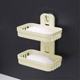 thumbnail image 2 of Harpily Organizer Rack Soap Holder Soap Dish With Draining Wall Mounted Bar Soap Holder Adhesive Soap Box Case For Shower, 2 of 5