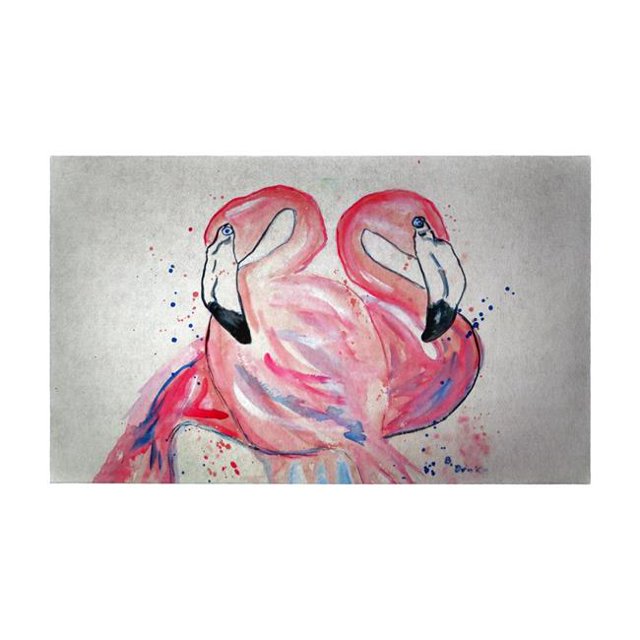 Betsy Drake DM636G Flamingos Door Mat - 30 x 50 in.