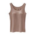 thumbnail image 1 of B91xZ Camisole Camisole pour Femmes Bretelles Spaghetti Réglables Kaki S, 1 of 4