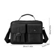 thumbnail image 3 of Fwttom Textured Leather Shoulder Crossbody Bag Adjustable Strap Lightweight Spacious Handbag for Travel Work Daily Necessary, 3 of 6