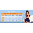 thumbnail image 2 of Charmo Women's Ruffled High Waisted Swim Skirts Quick Dry Flowy Board Shorts with Pockets, 2 of 6