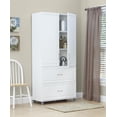 thumbnail image 1 of Kendall 36" 2 Door/2 Drawer Storage Cabinet, White, 1 of 5