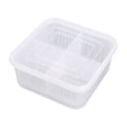 thumbnail image 2 of Vrorvz Boîte de Rangement Alimentaire à 4 Compartiments avec Couvercle pour Réfrigérateur et Cuisine, Sans BPA, Compatible Lave-Vaisselle, Micro-Ondes et Congélateur, Convient à la Préparation des Repas et à l'Organisation du Dîner, 2 of 8