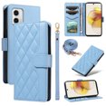 thumbnail image 1 of Motorola MOTO G73 Phone Case , Wallet Flip Cover Adjustable Crossbody Lanyard Magnetic Card Slots, 1 of 5
