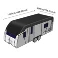 thumbnail image 1 of BotaniNest RV Roof Cover With Reflective Strips Heavy Duty For Outdoor Travel Trailer And Camper Storage, 1 of 6
