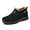 Black, variant on UKAP Mens Snow Boots Plush Lining Winter Shoes Slip On Warm Booties Cold Weather Casual Comfort Shoe Breathable Ankle Bootie Black 12