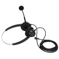 thumbnail image 2 of Cell Phone Headset, Plug And Play Binaural Headset Light Weight H360D-2.5 Single Direction 2.5mm Plug With HD Mic For Teleconferencing, 2 of 8