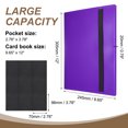 thumbnail image 2 of Uxcell 9 Pocket Trading Card Binder, PU Cover Card Collection Binder 360 Side Loading Card Binder Card Album Folder for TCG, Game Cards, Sports Cards(Purple), 2 of 7