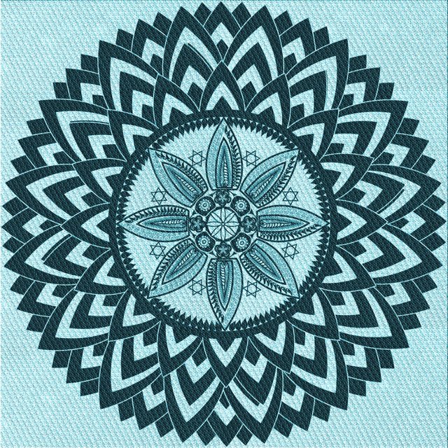 Ahgly Company Machine Washable Indoor Square Transitional Medium Teal Green Area Rugs, 4' Square