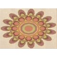 thumbnail image 1 of Ahgly Tapis Rectangulaire Lavable en Machine Intérieur Transitionnel Marron Or, 3 Pieds x 5 Pieds, 1 of 7