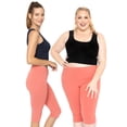 thumbnail image 2 of Stretch Is Comfort Women's Plus Size Knee Length Leggings| Adult X-Large - 7x, 2 of 5