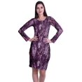 thumbnail image 1 of Moomaya Womens Full Sleeve Printed Midi Length Printed Bodycon Dress, 1 of 6