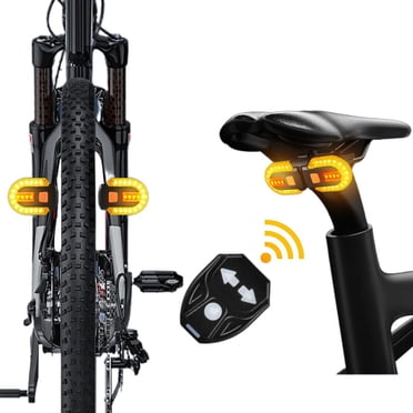 Bike Tail Light With Turn Signals  Bike Rear Light Bike Tail Light With Turn Signals USB Rechargeable Wireless Remote Control Detachable Mountain Bike Rear Lights Night Cycling