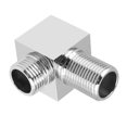 thumbnail image 4 of Prise Murale Coude Laiton Monté au Mur Matériel Finition Douche Accessoires Carrés Valve d'Angle Sortie Coude, 4 of 8