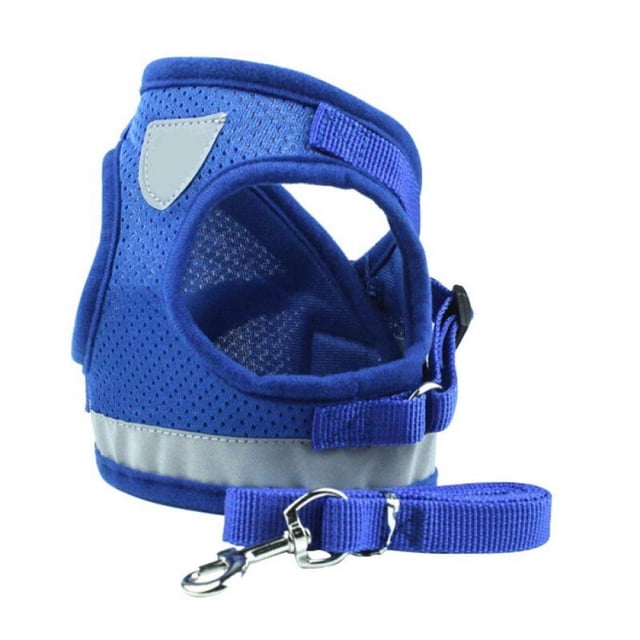Nylon Reflective Dog Training Large Walking Pet Leash Harnesses Medium Nylon Vest Small Dog Lead Mesh