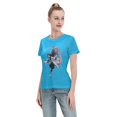 thumbnail image 4 of T-Shirt Basique à Manches Courtes pour Femmes Demon Slayer Ninja Papillon, 4 of 6