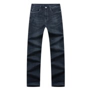 Lovzfmll Men's Stretch Denim Jeans, Slim Straight-Leg, Comfortable Fit for Everyday Casual Wear Black, 4XL