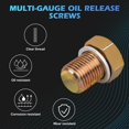 thumbnail image 5 of Luney 114PCS Oil Pan Drain Plug Repair Kit Oil Drain Plug Removal Thread Repair Tool Kit Drain Pans Automotive Rethreading Tools Kit M13 M15 M17 M20 M22 Metric Universal, 5 of 5