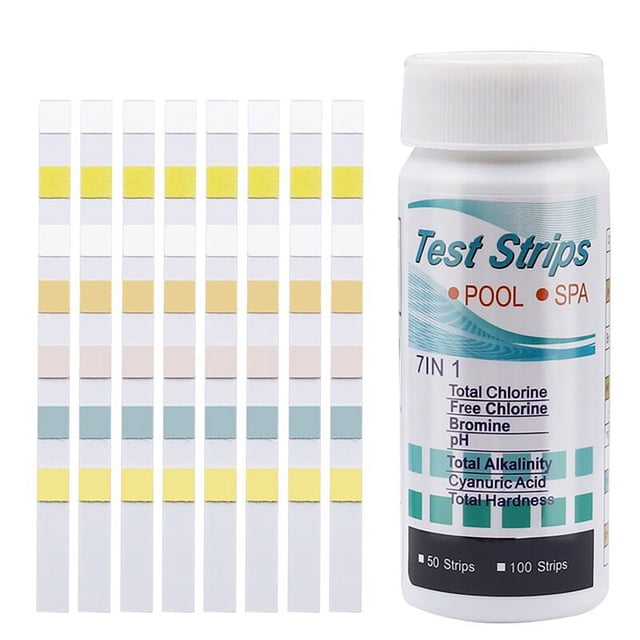 Hearth & Gear 7 In 1 Swimming Pool Test Paper PH Test Paper Water Quality Test Paper PH Water Quality Test Strip Swim Training Set Swim Snorkel for Lap Swimming Float for Pool for Kids Hand Boards for