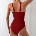 thumbnail image 4 of FcBaudy Womens Swimsuits One Piece Swimsuit Women Plus Size Swimsuit for Women Tankini Swimsuits for Women Women Summer Bikini Solid Color Mesh Patchwork Hollowed Out Swimsuit Women Swimsuit, 4 of 5