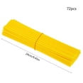 thumbnail image 3 of Ensemble de Décoration de Rayons de Roue Jaune 72 Pcs Manchon de Décoration de Rayons de Roue Bicyclette Motocyclette Ensemble de Rayons Colorés, 3 of 6