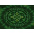 thumbnail image 1 of Ahgly Company Machine Washable Indoor Rectangle Transitional Green Area Rugs, 2' x 4', 1 of 7