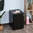 thumbnail image 2 of Vinsetto Armoire à 3 Tiroirs avec Roues, Coffre de Rangement de Bureau Verrouillable, 2 of 10