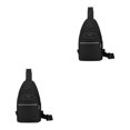 thumbnail image 3 of kurtrusly Hands Free No Burden Outdoors Chest Bag Soft Polyster Large Capacity Easy To Carry Chest Bag For Men black 2Set, 3 of 6