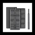 63 en 1 Jeu de tournevis magnétique Jeu de tournervis magnétique Mini Tournevis de précision,1 x 63 en 1 Ensemble tournevis, noir