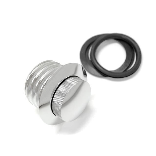 Krator Flush Chrome Bouchon de Carburant Ventilé Compatible avec Softail Deluxe FLSTN 2006-2011