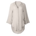 thumbnail image 4 of Birdeem T-Shirt Décontracté Mode Femme Col en V Manches Courtes Ample, 4 of 5
