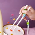 thumbnail image 2 of Matoen12 Kids Training Chopsticks Easy To Use Training Chopsticks Kids Chopsticks Reusable Chopstick Set Learning Tableware, 2 of 7