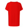 thumbnail image 5 of T-shirts à Manches Courtes pour Femmes T-Shirts Unis à Manches Courtes à Col en V Décontractés avec Poches T-Shirt, 5 of 5