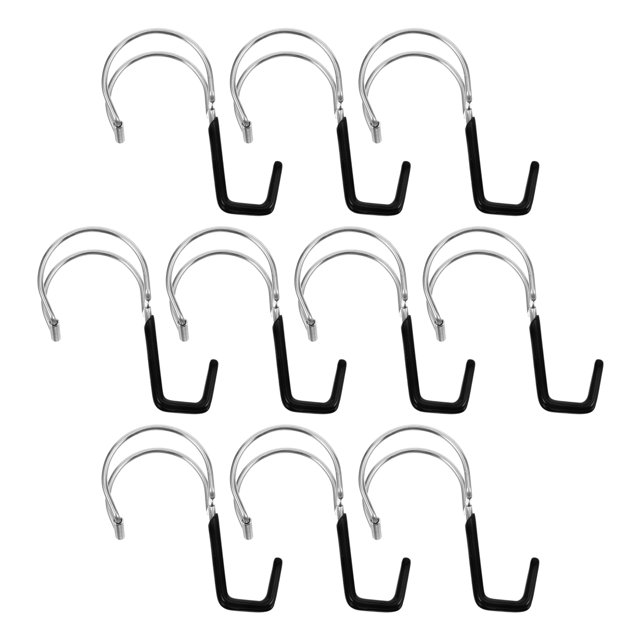 Hemoton 10pcs Heavy Duty Metal Hooks for Kitchen Bathroom Hangers and Drawer Towel Storage