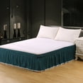 thumbnail image 3 of Wzzjkit Non Slip Bed Skirts for Queen Beds, Elastic Drooping Ruffles Easy Fits Wrinkle & Fade Resistance Luxurious Fabric Machine Washable, Bed Skirting Queen Size, 3 of 7