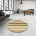 thumbnail image 4 of Ahgly Company Tapis d'Intérieur Ronds Transitionnels Lavables à la Machine, Brun Cuivre, 8 Pieds Rond, 4 of 7