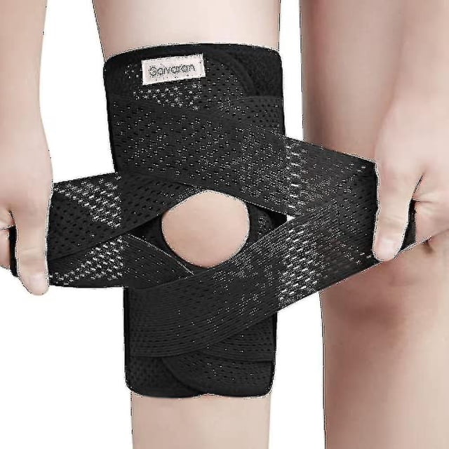 Galvaran Knee Brace With Side Stabilizers For Meniscal Tear Knee Pain Acl Mcl Arthritis Injuries Recovery, Breathable Adjustable Knee Support