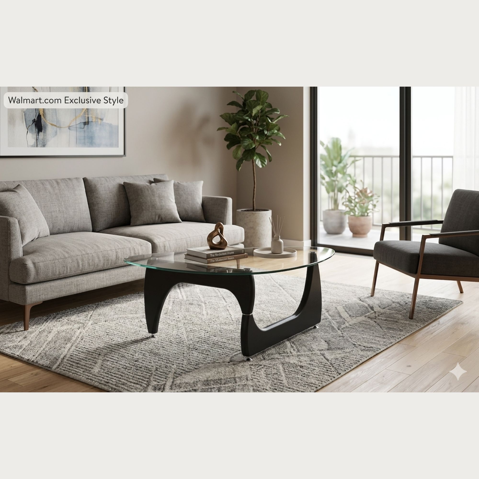Table basse Noguchi en noir