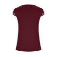 thumbnail image 5 of Mikilon Womens Stylish Outfit 2 Piece Set Printed Short Sleeve Lace Patchwork Crew Neck Top Chic Comfortable Short Sleeve Crew Neck Top/Shirt Set Red S, 5 of 5