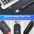 thumbnail image 4 of Jinsinto Presentation Clicker Wireless Presenter Remote Clicker for Powerpoint, USB Powerpoint Clicker with Laser Pointer, 2.4GHz Slide Advancer Powerpoint Remote PPT Clicker for Mac Wi, 4 of 5