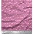 thumbnail image 1 of Soimoi Moss Georgette Fabric Flamingo Bird Fabric Prints By Yard 42 Inch Wide, 1 of 3